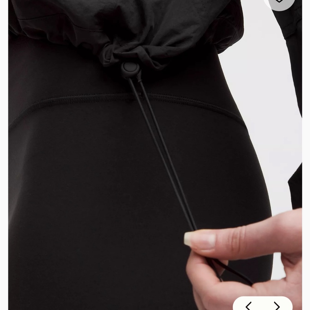 ✨NWT Lululemon Cropped Scuba Anorak Pullover - Black Sz 4✨ - Picture 3 of 10